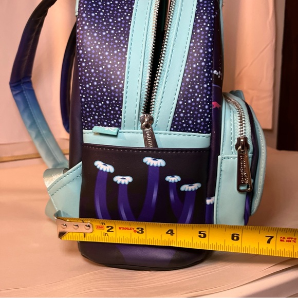 NWOT Loungefly Disney Maui/Tamatoa  Faux Leather Mini Backpack. Glow In The Dark - Picture 14 of 16